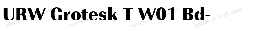 URW Grotesk T W01 Bd字体转换